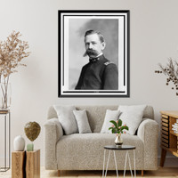 Historic Framed Print, [Edgar A. Mearns, head-and-shoulders portrait, wearing uniform, facing front].Haynes.,  17-7/8" x 21-7/8"