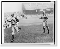 Jesse Owens beating George Case in 100-yard dash at Cleveland Stadium Classic, Historic Print