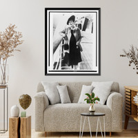 Dorothy Parker, full-length portrait, aboard ship, Historic Reproduction