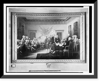 Photograph of the Declaration of Independence painting, by John Trumbull, in the U.S. Capitol, Antique Wall Art