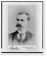 Historic Framed Print, [Herman Hollerith, head-and-shoulders portrait, facing left],  17-7/8" x 21-7/8"