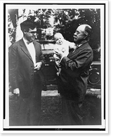 Historic Framed Print, [Herman Hollerith holding Herman III with Herman Jr. looking on, Riverton, N.J., summer 1924],  17-7/8" x 21-7/8"