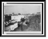 Exterior of the back of the White House, from the southwest, Washington, D.C, Vintage Print