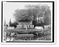 Outdoor dance performance with dancers in classical drapery, possibly in Long Island Classic, Antique Wall Art