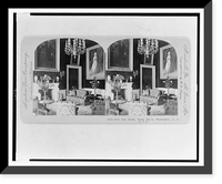 New Red Room, White House, Washington, D.C., U.S.A. Classic, Antique Print