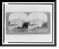 The White House, flag at half mast while President Harding's body was lying in state - 2, Antique Poster