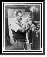 Vintage Americana Print - Desi Arnaz behind camera