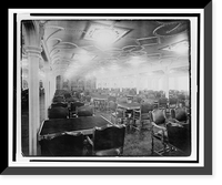Main dining room on the salon deck of the Titanic, Vintage Poster