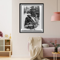 Historic Framed Print, Soviet armymen training,  17-7/8" x 21-7/8"