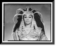Leontyne Price, full-length portrait, dressed in costume for Anthony and Cleopatra".Louis M&eacute;lan&ccedil;on, Metropolitan Opera House, New York City.", Historic Reproduction