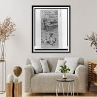 Historic Framed Print, I wonder which was father?,  17-7/8" x 21-7/8"