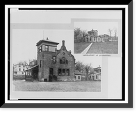 Quarantine station. Office of Dr. Doty, where boarding doctors wait for the signal, two whistles, informing them of the approach of an incoming steamer Laboratory at quarantine. Heritage Wall Art P
