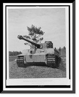 Historic Framed Print, Tiger in Bereitstellung.Pk. Schr&ouml;ter.,  17-7/8" x 21-7/8"