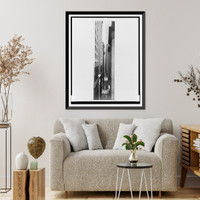 Historic Framed Print, Exchange Place.Berenice Abbott.,  17-7/8" x 21-7/8"