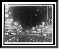 Historic Framed Print, Chicago's new white way,  17-7/8" x 21-7/8"