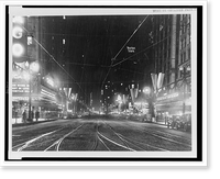 Historic Framed Print, Chicago's new white way,  17-7/8" x 21-7/8"