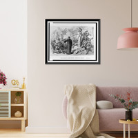 Historic Framed Print, Spaniards destroying Mexican idols.Darley ; A. Bobbett sc.,  17-7/8" x 21-7/8"