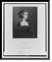 Historic Framed Print, Anne Bullen.engraved by H.T. Ryall.,  17-7/8" x 21-7/8"