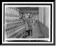 Historic Framed Print, No. 266. Spinners in Melville Mfg. Co., Cherryville, N.C. Location: Cherryville, North Carolina.,  17-7/8" x 21-7/8"