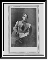 Historic Framed Print, [Margaret Deland, full-length portrait, seated, facing front],  17-7/8" x 21-7/8"