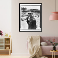 Wheeler Dam, Ala., 1935-40(?). A laborer at the dam Classic, Antique Poster