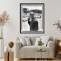 Wheeler Dam, Ala., 1935-40(?). A laborer at the dam Classic, Antique Poster