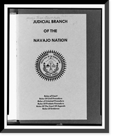 Judicial branch of the Navajo Nation Rules of court, rules of civil procedure, Antique Print