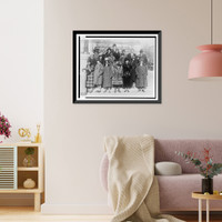 Historic Framed Print, American Red Cross teaches Washington policewomen first aid work,  17-7/8" x 21-7/8"