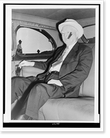 John N. Garner, full-length portrait, seated in automobile, Historic Print