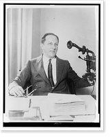 Arnold Rothstein, half-length portrait, seated behind desk, facing front Classic, Historic Print