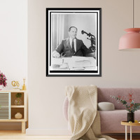 Arnold Rothstein, half-length portrait, seated behind desk, facing front Classic, Historic Print