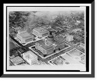 View of Civic Center from Goodyear blimp, Aug. 26, 1933 Classic, Historic Print
