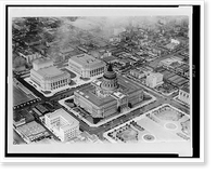 View of Civic Center from Goodyear blimp, Aug. 26, 1933 Classic, Historic Print