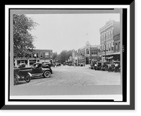 Historic Framed Print, Street scene in Bentonville, Arkansas,  17-7/8" x 21-7/8"