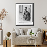 John Le Carr&eacute;, half-length portrait, facing front.Dale Whitney. Classic, Historic Reproduction