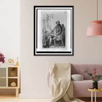 Louis XVI, King of France, facing front, seated at writing table.A. Lacauchie ; lith. Jules Rigo et cie, Historic Reproduction