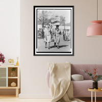 People marching with signs to protest segregation in education at the college and secondary levels.J.H. Lawson, Houston, Texas. - 2, Vintage Poster