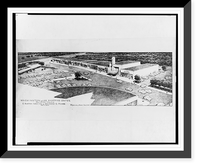 Historic Framed Print, Architectural drawing for a shopping center (Washington & Lee Shopping Center"),  Arlington,  Virginia",  17-7/8" x 21-7/8"