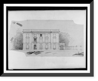 Historic Framed Print, [Embassy (Imperial & Royal Austro-Hungarian Embassy"),  16th Street and W Street,  Washington,  D.C. Side elevation]",  17-7/8" x 21-7/8"