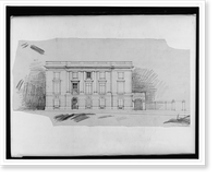 Historic Framed Print, [Embassy (Imperial & Royal Austro-Hungarian Embassy"),  16th Street and W Street,  Washington,  D.C. Side elevation]",  17-7/8" x 21-7/8"