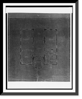 Historic Framed Print, [House (Laughlin House") for Irwin Laughlin,  1630 Crescent Place,  N.W.,  Washington,  D.C. First floor plan]",  17-7/8" x 21-7/8"