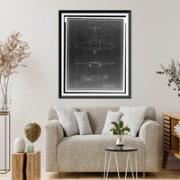 Historic Framed Print, [Airplane (Evans Cargo Airplane"). Cargo airplane with conqueror engines]",  17-7/8" x 21-7/8"