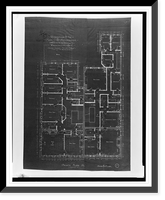 Row houses (residences") for J.B. Henderson, 2520-2522 Avenue of the Presidents (i.e. 16th Street), N.W., Washington, D.C. Fourth floor plan", Antique Wall Art