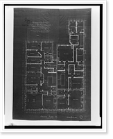Row houses (residences") for J.B. Henderson, 2520-2522 Avenue of the Presidents (i.e. 16th Street), N.W., Washington, D.C. Fourth floor plan", Antique Wall Art