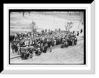 Historic Framed Print, Planting of trees, Arbor Day, N.Y. Public Schools, New York,  17-7/8" x 21-7/8"