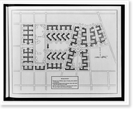 Site plan for low-rent housing, Antique Wall Art