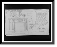 Fireplace mantels. Elevations, plans, and full and half size details.J.G. Bruff, Des: Feb. 21, 1880. - 2 Classic, Vintage Print