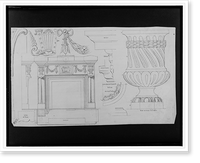 Fireplace mantels. Elevations, plans, and full and half size details.J.G. Bruff, Des: Feb. 21, 1880. - 2 Classic, Vintage Print