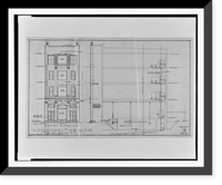 Alterations to an office building for N.L. Sansbury Co., Inc., 1418 I Street, N.W., Washington, D.C. Front elevation, plumbing section Classic, Vintage Poster