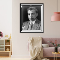 Historic Framed Print, [George Jean Nathan, head-and-shoulders portrait, facing slightly left].Bachrach.,  17-7/8" x 21-7/8"